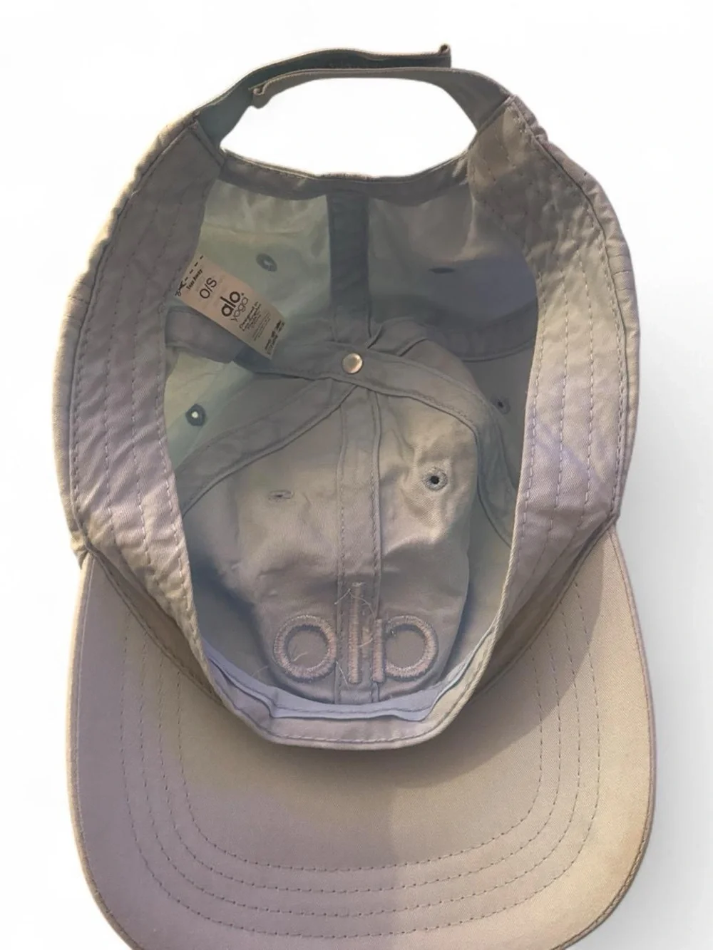 ALO Yoga Light Blue Embroidered Logo Baseball Cap